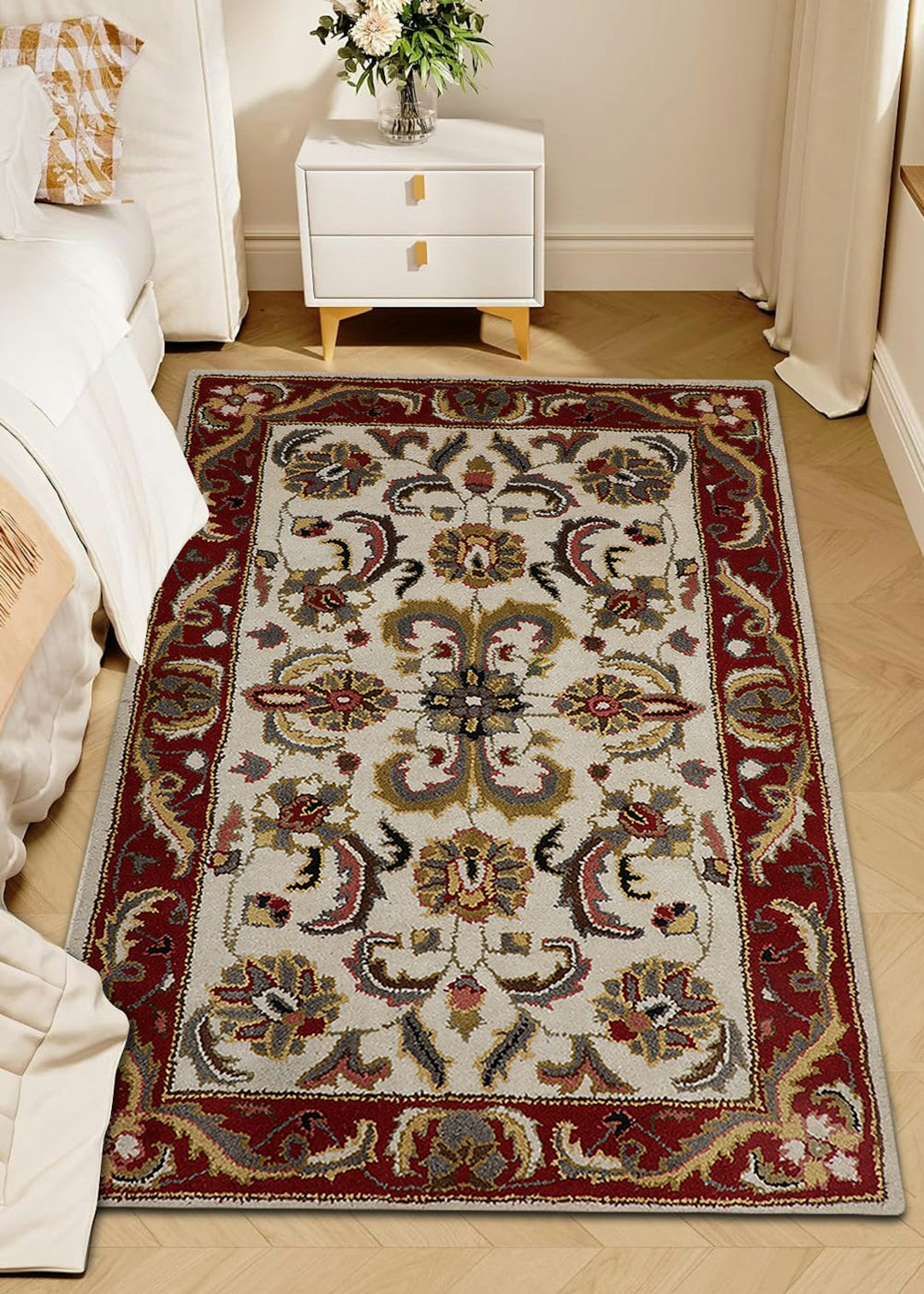 Upgrade your interiors with premium hand tufted carpets from Kesari Home, designed to offer comfort, style, and value. These carpets are crafted using a specialized tufting technique that allows for detailed patterns, plush textures, and faster production without compromising quality. Hand tufted carpets are known for their soft feel and contemporary appeal, making them a popular choice for modern homes. Available in wool and blended fibers, they provide warmth underfoot while maintaining durability for everyday use.